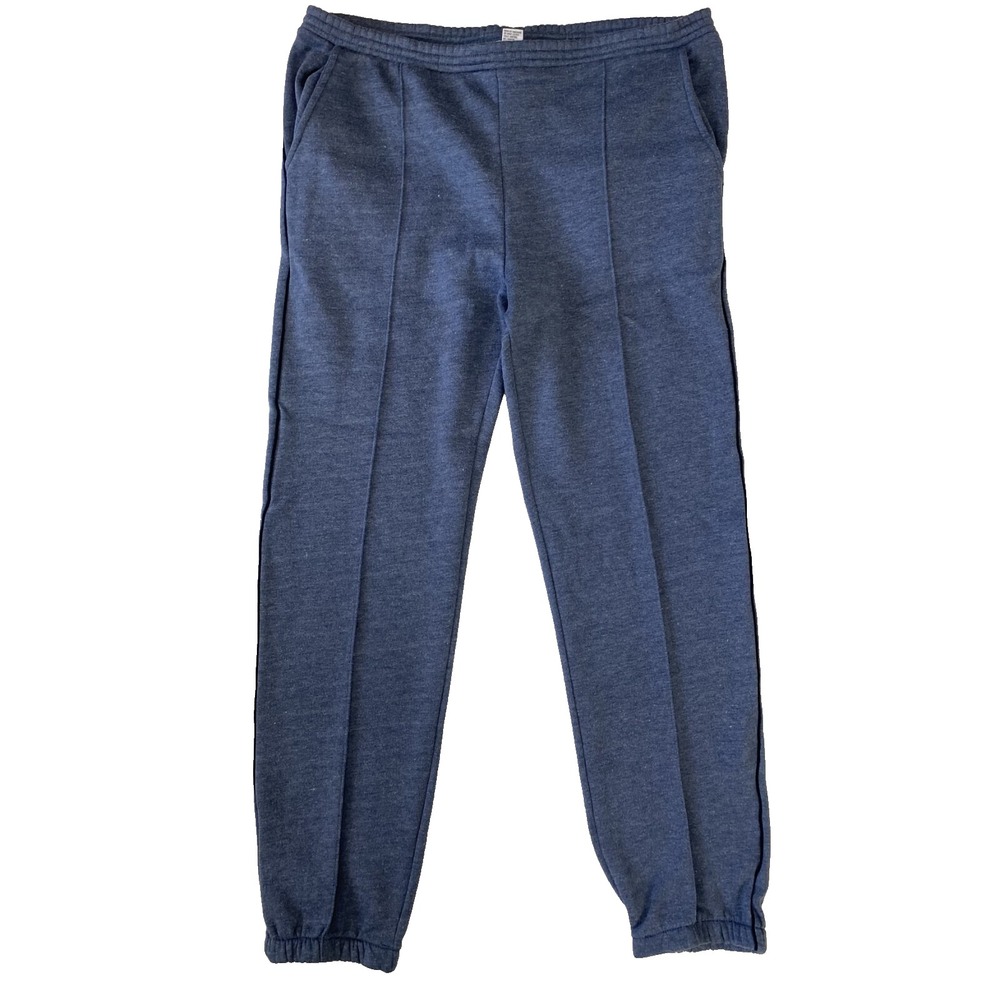 VTG Christian Dior‎ Monsieur Sweatpants XL Lounge Side Piping Blue Drawstring